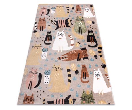 Preproga FUN Kittens za otroke, mačke bež 160x220 cm