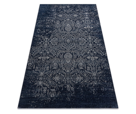 Preproga Wool JADE 45008/500 Ornament temno modra / bež OSTA 200x300 cm