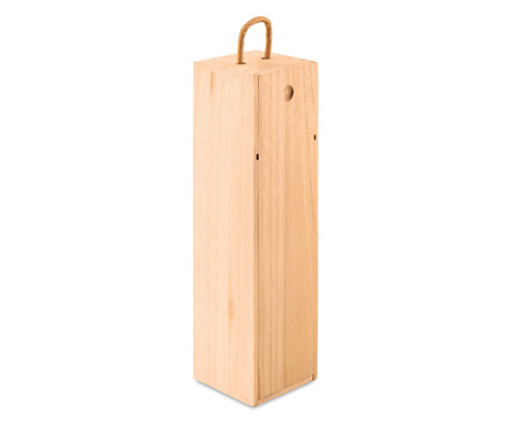 Кутия за вино Vinbox, дръжка с корда, дърво пауловния