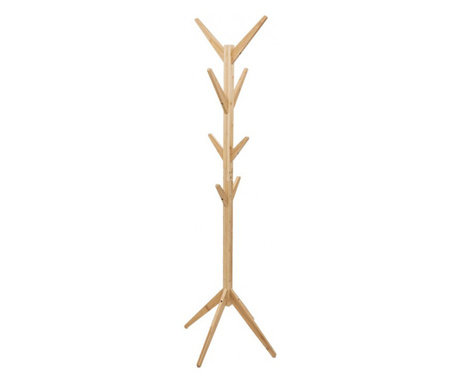 Cuier Skien, lemn bambus, 8 carlige, 60 x 60 x H 178 cm