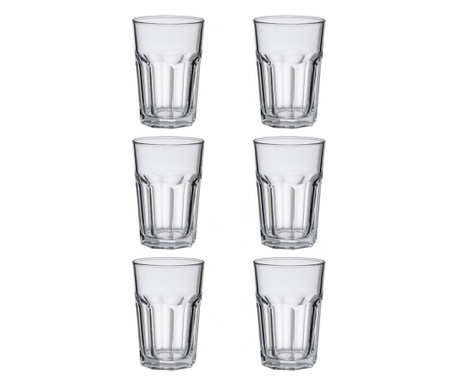 Комплект от 6 чаши SG Mojito, стъкло, 8.3 x H.12.2 cm