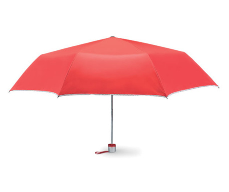 Сгъваем чадър Swansea, Със защитно покритие, Червен