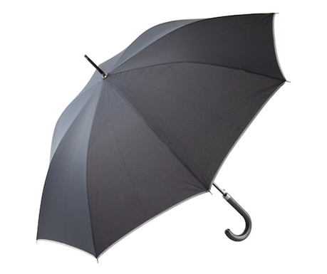Луксозен чадър Antonio Miro, 8 ребра, PU кожа, калъф, 100см, Черен