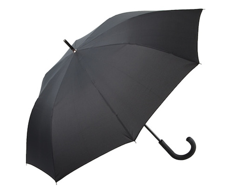 Луксозен чадър André Philippe, ветроустойчив, 8 ребра, гумирана дръжка, 100см, Черен