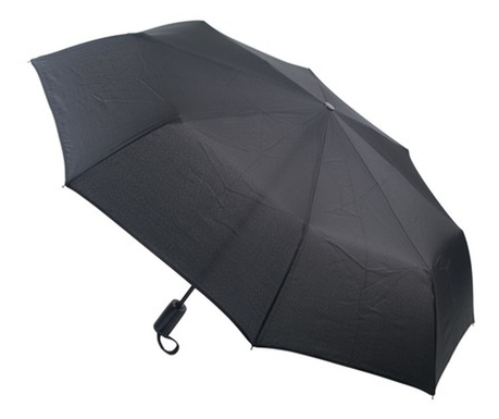 Сгъваем чадър Numi, автоматичен, ветроустойчив, 8 ребра, 95,5см, Черен
