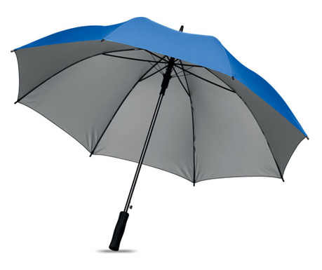 Автоматичен чадър Swansea, Дървена дръжка, Кралско синьо