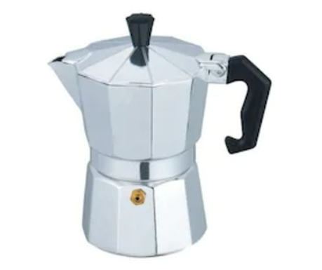 Espressor cafea manual din aluminiu, pentru aragaz, capacitate 9 cesti