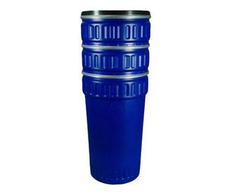 Канистра 220 литра, конична, с метален ръб, Sterk, Blue Plastic