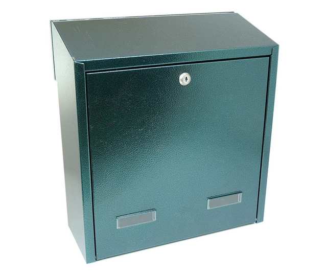 Пощенска кутия, зелена, размер С4, 37.5x17.5x40 см, Дамех