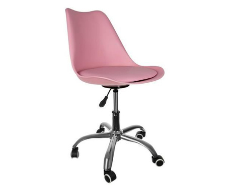 Irodai szék, forgatható, rózsaszín, 51x78/90 cm, Malatec