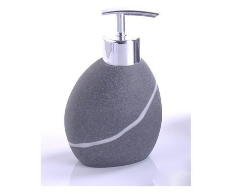 Дозатор за течен сапун Inter Ceramic Кобея ICCA 52363, Сив, Полирезин, Стоящ, За баня