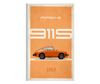 Plakat w ramce, 911S Poster, 60x40 cm, biała ramka