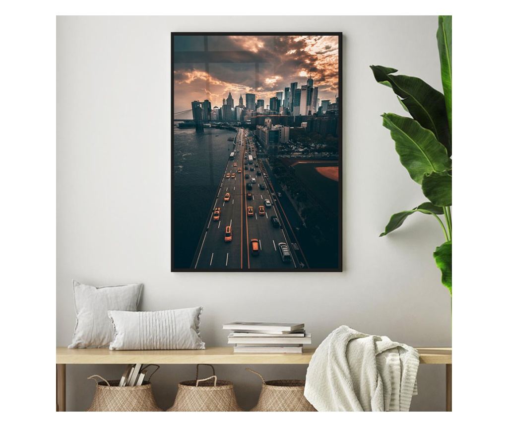 Uokvireni Plakati, Above City, 60x40 cm, Crni okvir - 2