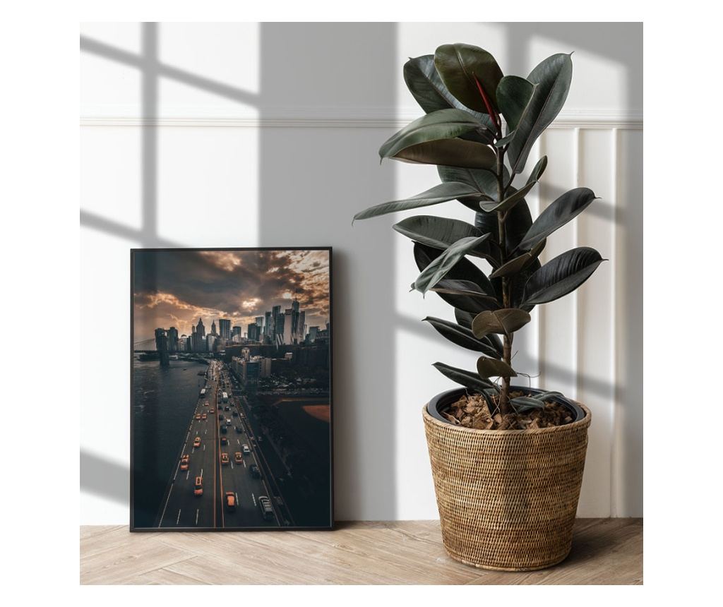 Uokvireni Plakati, Above City, 60x40 cm, Crni okvir - 4