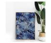 Uokvireni Plakati, Abstract Clasic Blue and Gold, 21 x 30 cm, Zlatni okvir