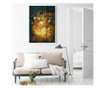 Uokvireni Plakati, Abstract Golden Elements, 21 x 30 cm, Bijeli okvir