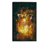 Uokvireni Plakati, Abstract Golden Elements, 80x60 cm, Crni okvir