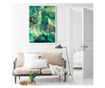 Uokvireni Plakati, Abstract Green Marble, 80x60 cm, Bijeli okvir