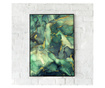 Plakat w ramce, Abstract Green Marble, 80x60 cm, czarna ramka