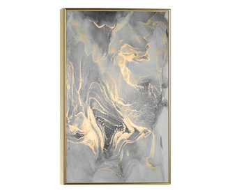 Uokvireni Plakati, Abstract Illusion, 60x40 cm, Zlatni okvir
