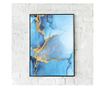 Uokvireni Plakati, Abstract Light Blue, 50x 70 cm, Crni okvir