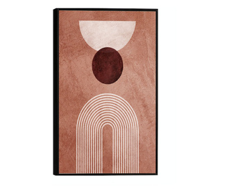 Plakat w ramce, Abstract Line Art, 21 x 30 cm, czarna ramka