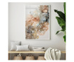 Uokvireni Plakati, Abstract Marble Brown, 60x40 cm, Bijeli okvir