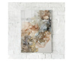 Plakat w ramce, Abstract Marble Brown, 21 x 30 cm, biała ramka