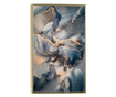 Plakat w ramce, Abstract Marble Storm, 42 x 30 cm, złota rama
