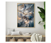 Plakat w ramce, Abstract Marble Storm, 60x40 cm, złota rama