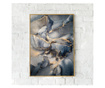 Plakat w ramce, Abstract Marble Storm, 60x40 cm, złota rama