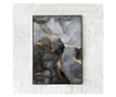 Uokvireni Plakati, Abstract Marble, 80x60 cm, Crni okvir