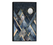 Plakat w ramce, Abstract Mountain With the Moon, 50x 70 cm, czarna ramka