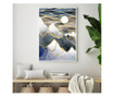 Uokvireni Plakati, Abstract Mountain With the Sun, 60x40 cm, Bijeli okvir