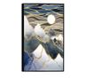 Uokvireni Plakati, Abstract Mountain With the Sun, 21 x 30 cm, Crni okvir