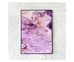 Plakat w ramce, Abstract Pink Smoke, 80x60 cm, czarna ramka