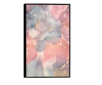 Plakat w ramce, Abstract Pink, 50x 70 cm, czarna ramka