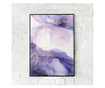 Plakat w ramce, Abstract Purple, 80x60 cm, czarna ramka
