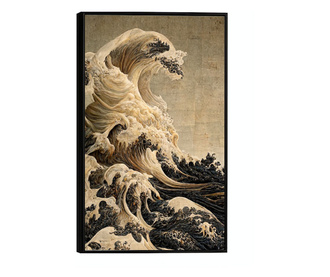Uokvireni Plakati, Abstract Sea, 21 x 30 cm, Črn okvir