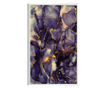 Plakat w ramce, Abstract Shades of Purple, 60x40 cm, biała ramka
