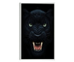 Plakat w ramce, Angry Panther, 80x60 cm, biała ramka