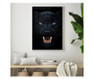 Plakat w ramce, Angry Panther, 60x40 cm, biała ramka