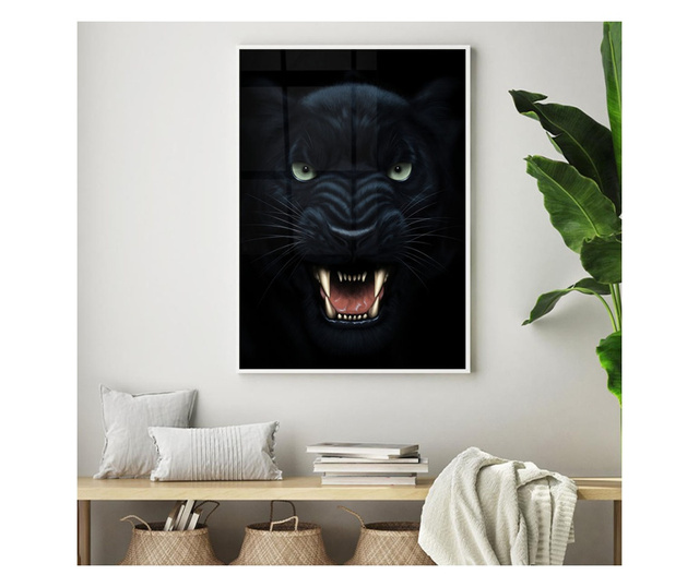 Uokvireni Plakati, Angry Panther, 42 x 30 cm, Bijeli okvir