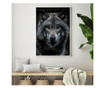 Plakat w ramce, Angry Wolf, 21 x 30 cm, biała ramka