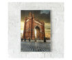 Plakat w ramce, Arco de Triunfo Barcelona, 80x60 cm, biała ramka
