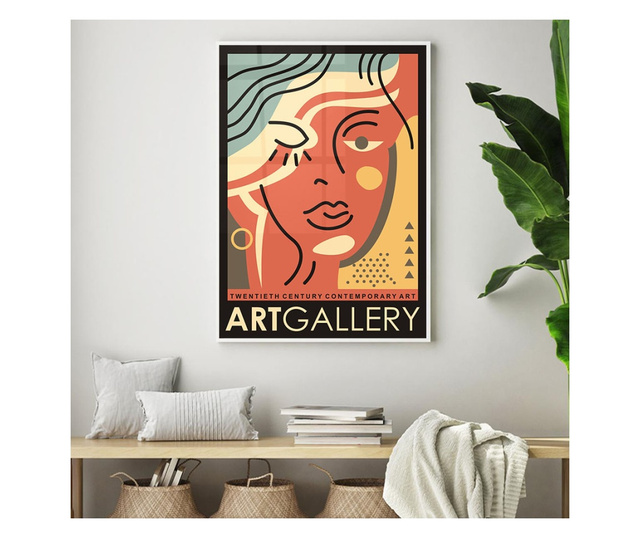 Plakat w ramce, Art Gallery, 50x 70 cm, biała ramka