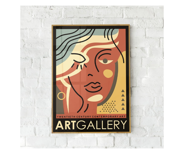 Plakat w ramce, Art Gallery, 42 x 30 cm, złota rama