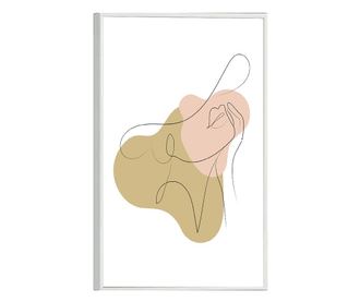 Uokvireni Plakati, Art of Woman, 50x 70 cm, Bijeli okvir