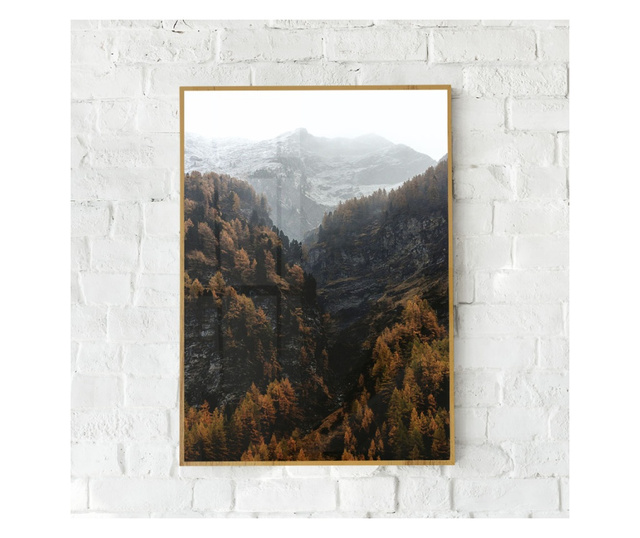 Uokvireni Plakati, Autumn Mountain, 42 x 30 cm, Zlatni okvir