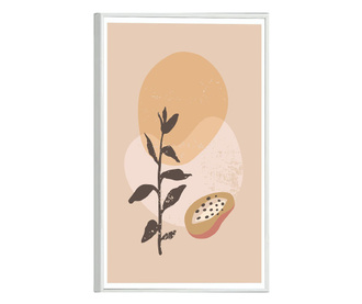 Plakat w ramce, Avocado Flower, 80x60 cm, biała ramka